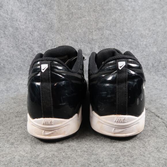Nike Baseball Cleats Mens 8 Vapor Strike 2 Black White Lace Up Low Athletic Shoe